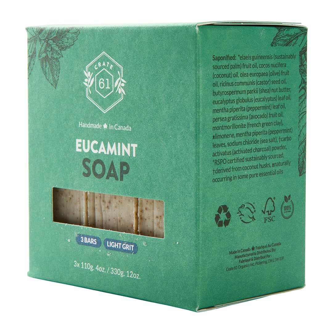 Crate 61 Organics jabón aceite-oliva-coco: nutre con aceites vegetales