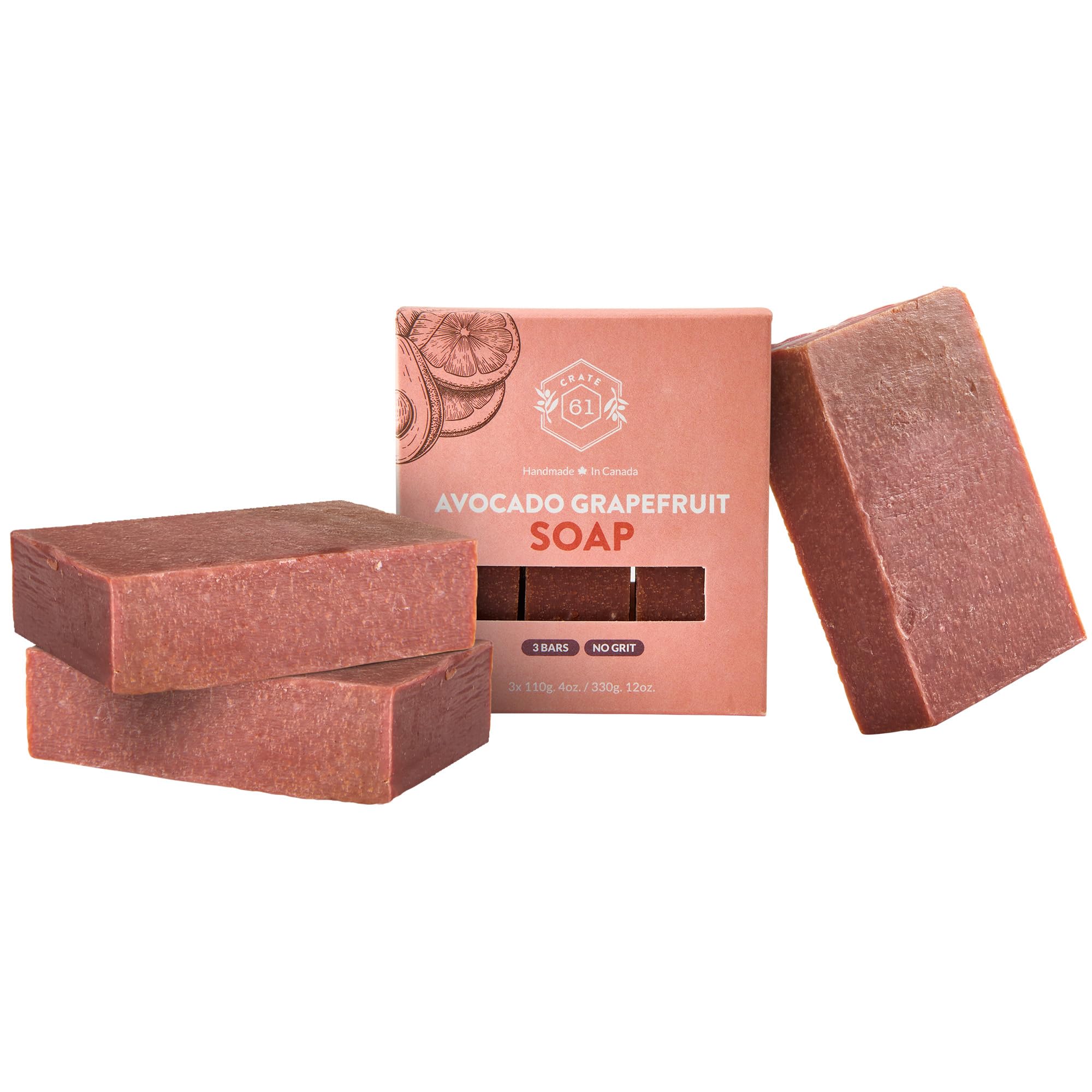 Crate 61 Organics jabon en barra proceso en frío para piel suave y nutrida.