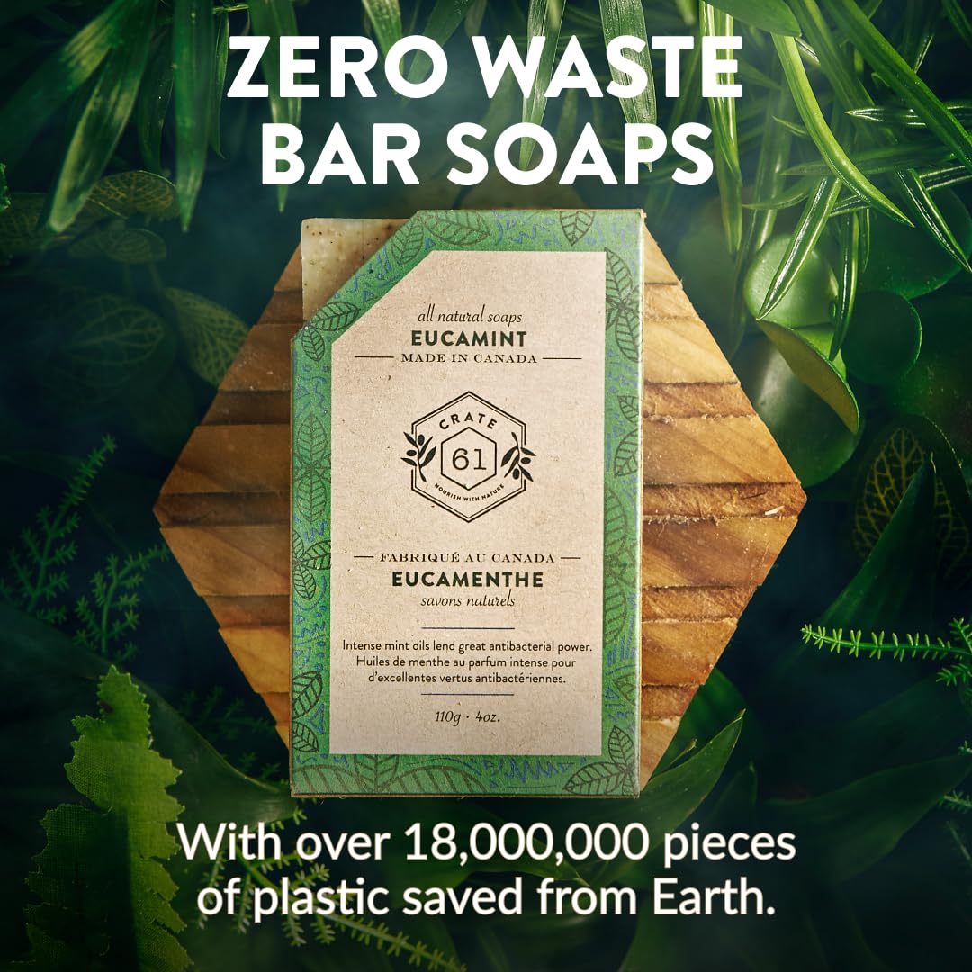 Crate 61 Organics jabón empaque-kraft-reciclado: packaging sostenible