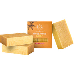 Jabón Crate 61 Organics Mango barra frontal, aroma tropical para uso diario.