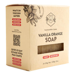 Crate 61 Organics textura natural de la barra, color puro y mineral.