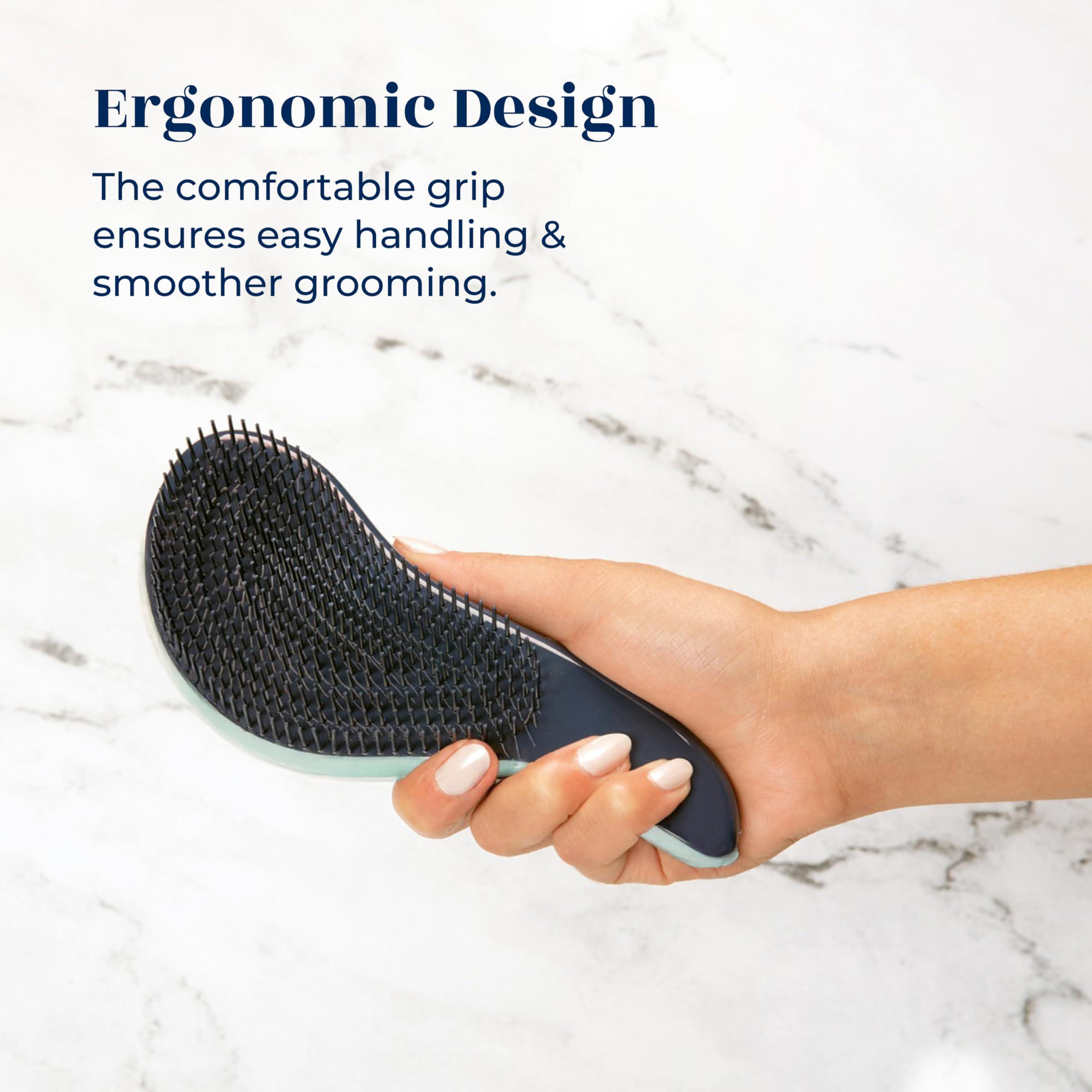 Crave Naturals Biggie Glide-Thru Brush dry styling convenient for quick brush-outs anywhere.