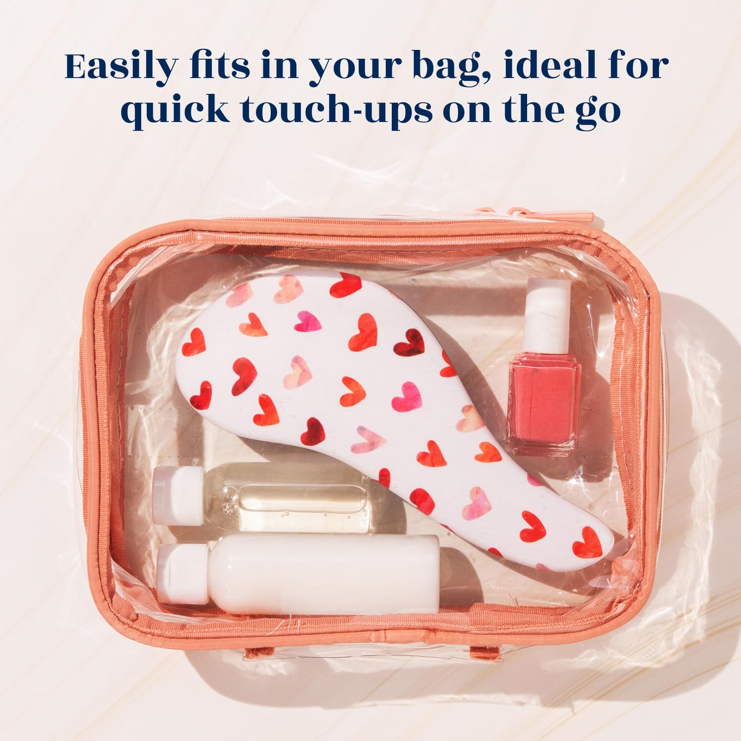 Crave Naturals compact 7.5-inch detangler brush for travel.
