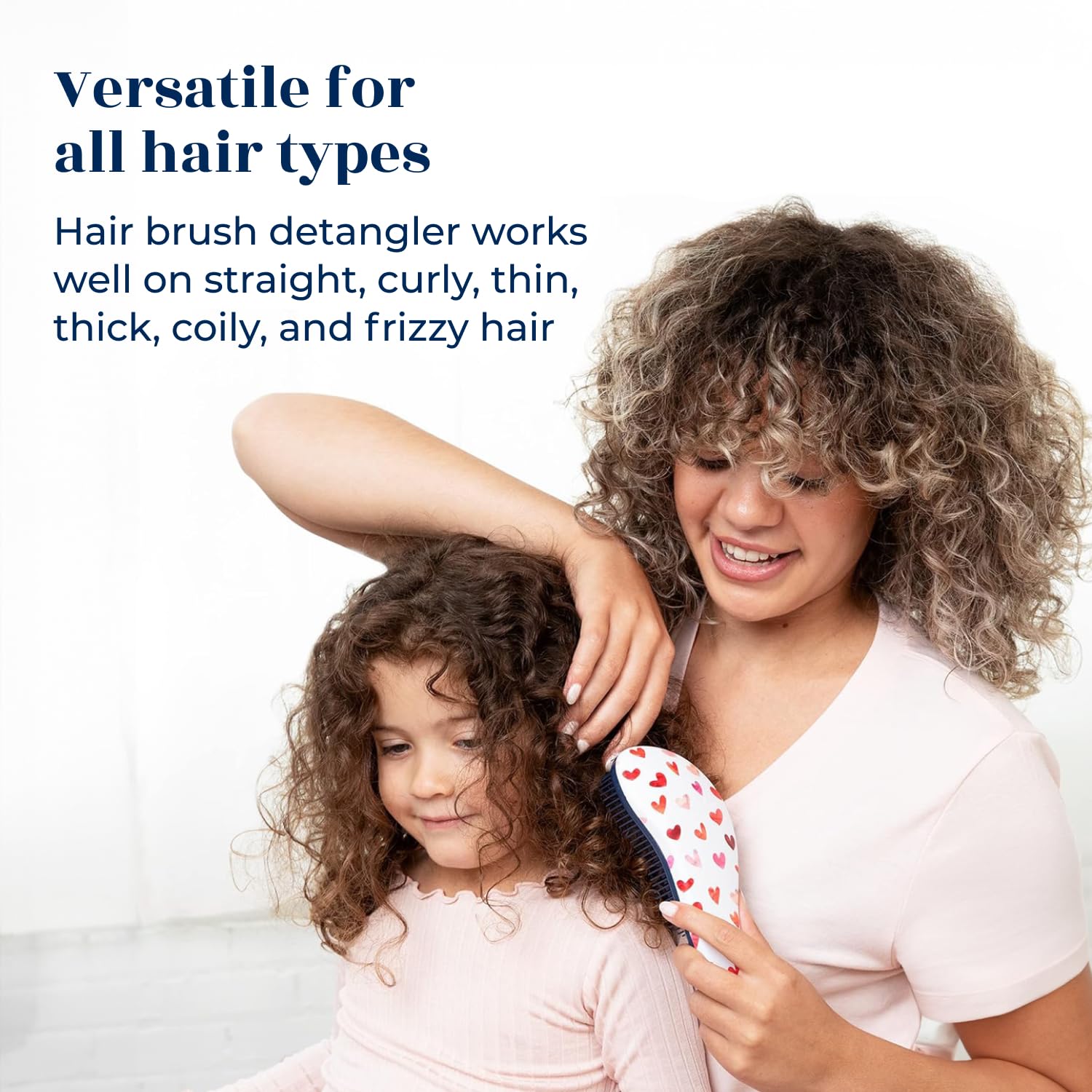 Crave Naturals cone-bristle detangler brush for gentle, knot-free detangling.