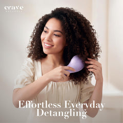 Crave Naturals gentle scalp massage detangler soft bristles for soothing brushing