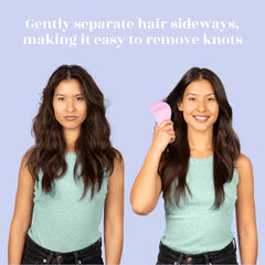 Crave Naturals Glide Thru Brush bristles close-up highlighting cone-shaped detangling design.