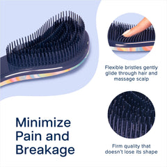 Crave Naturals Glide Thru Brush bristles closeup highlighting cone-shaped detangling points.