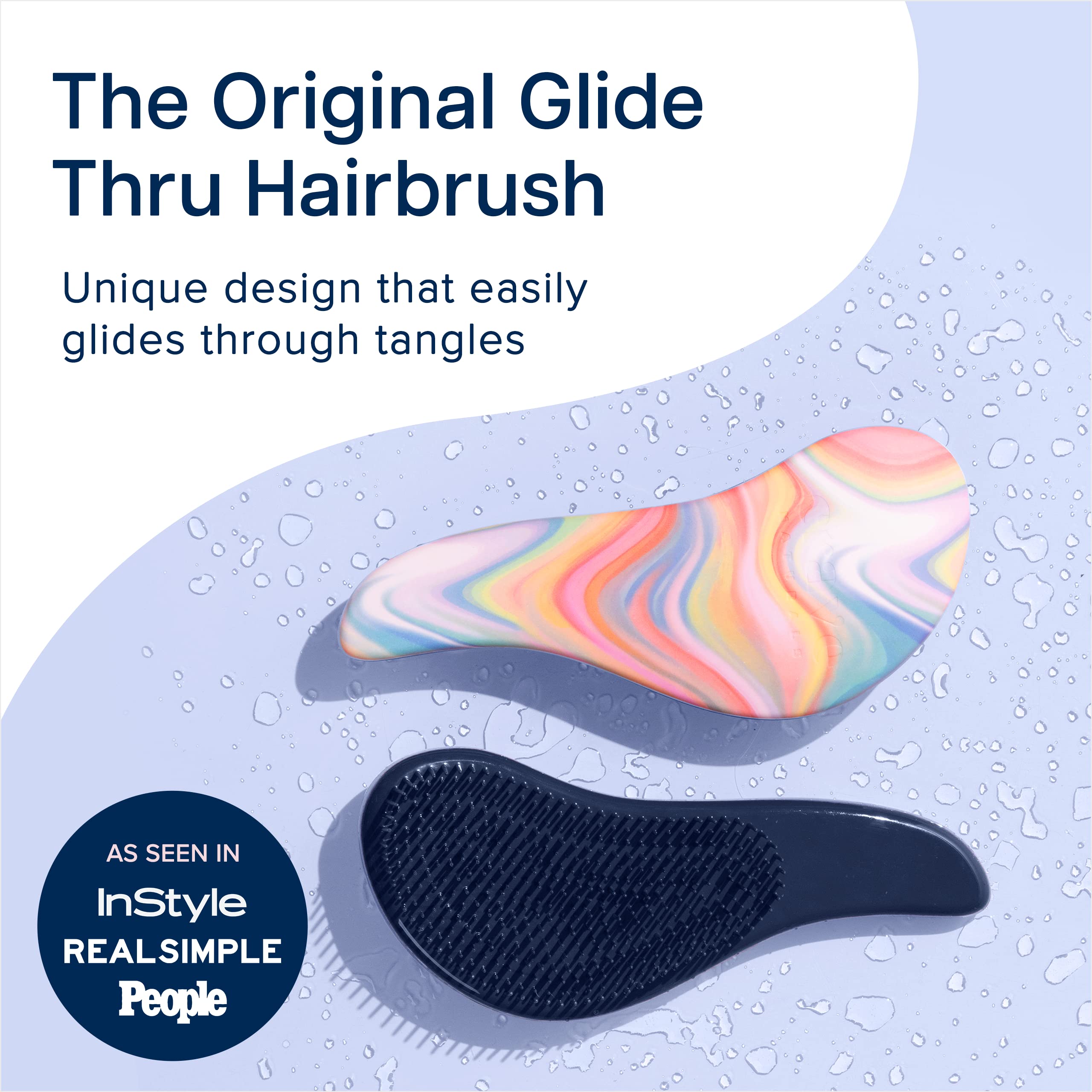 Crave Naturals Glide Thru Brush side view showing comfortable handle design.