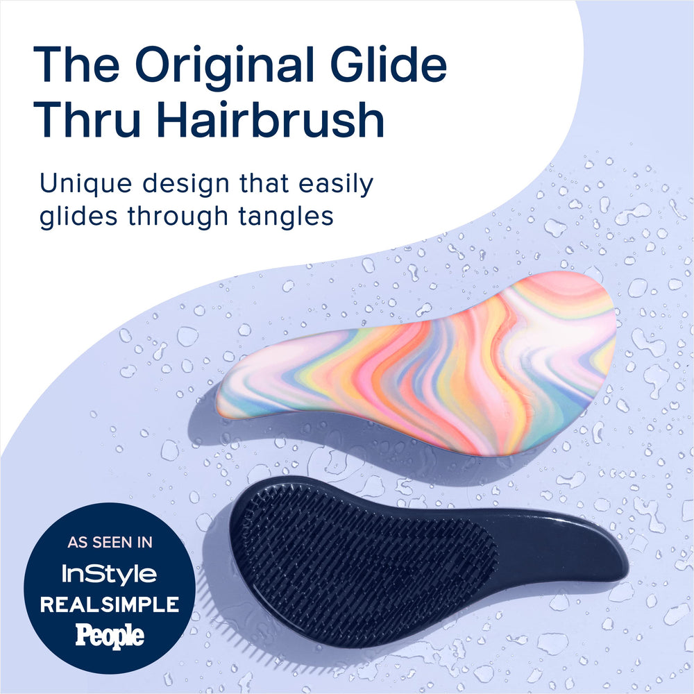 Crave Naturals Glide Thru Brush side view showing comfortable handle design.