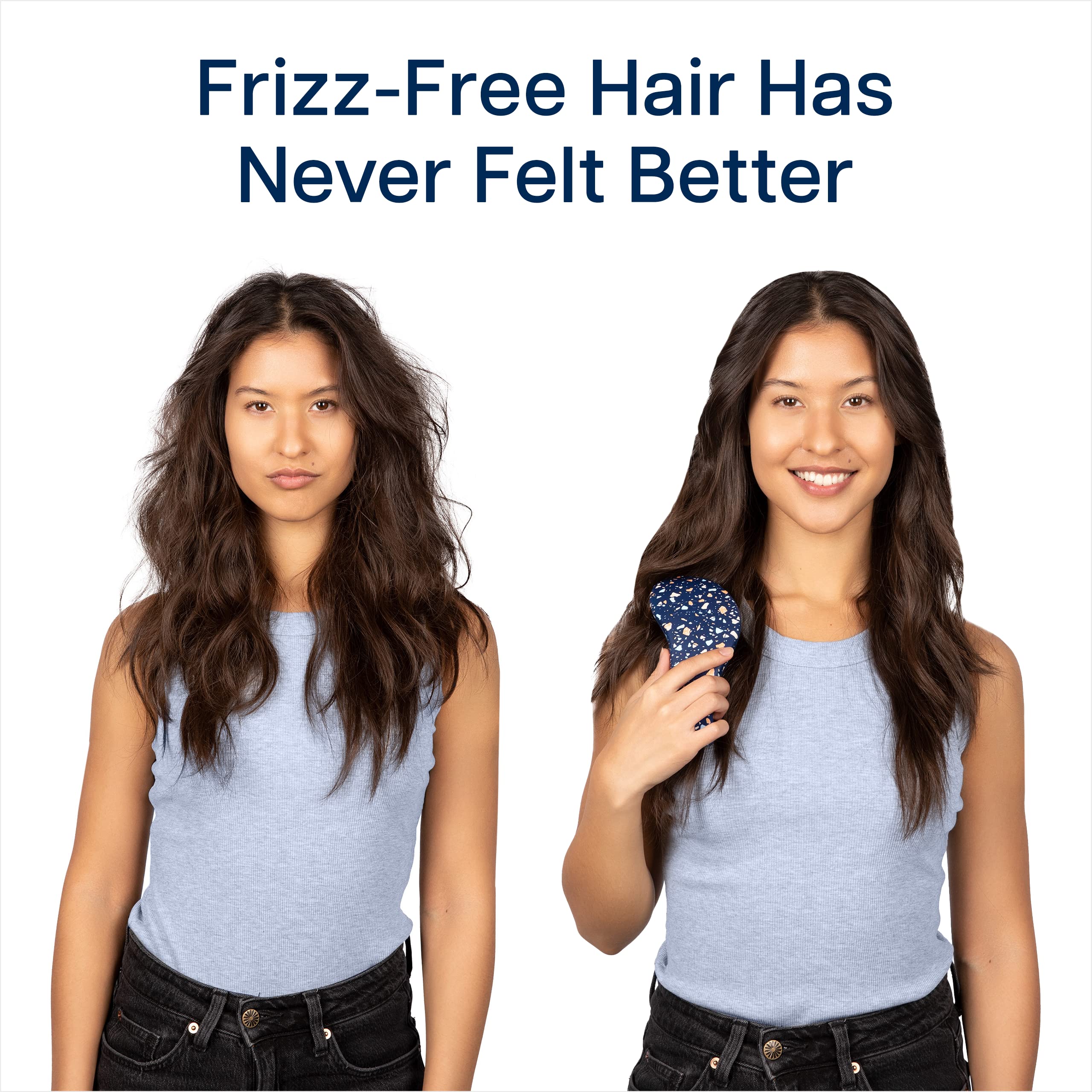Crave Naturals Glide Thru soft bristles offer scalp massage while brushing.