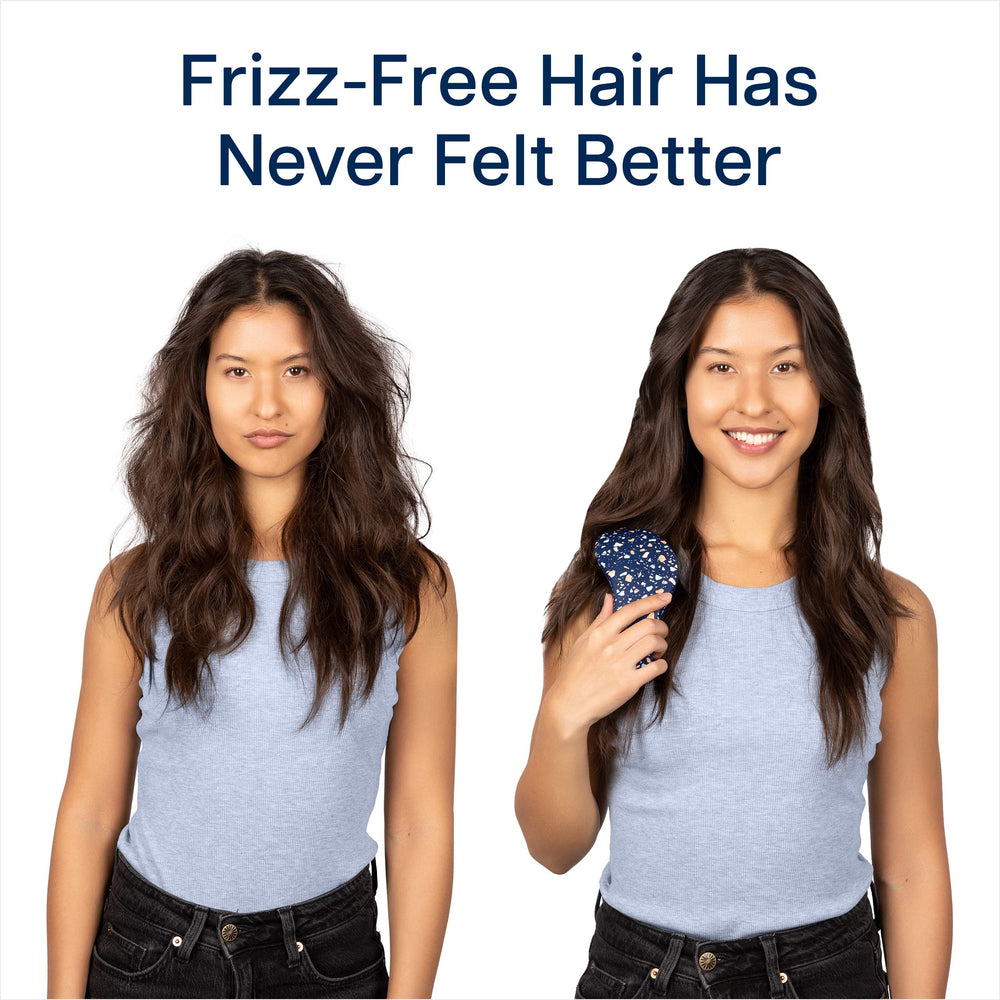 Crave Naturals Glide Thru soft bristles offer scalp massage while brushing.