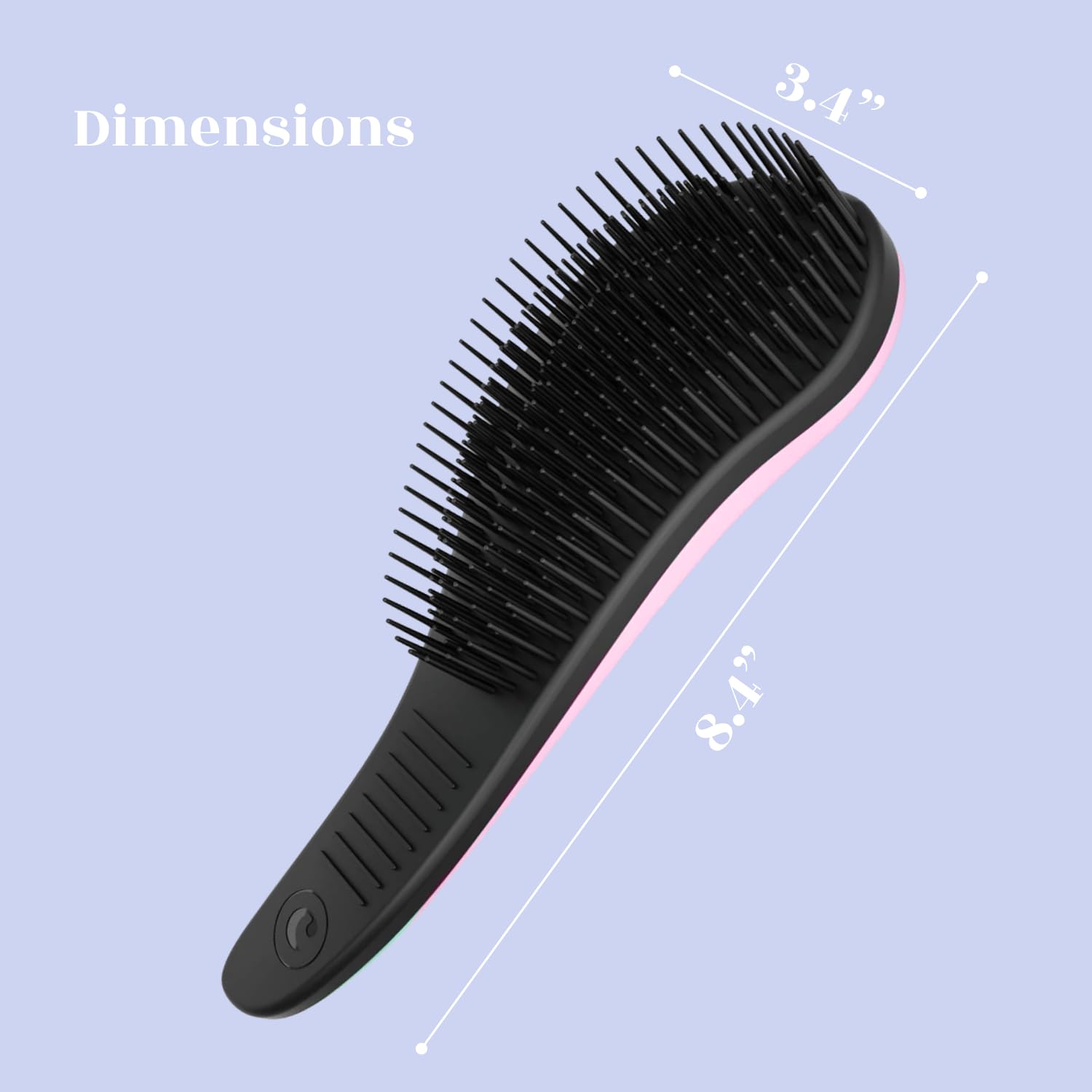 Crave Naturals Glide Thru Brush being used on wet hair for smooth detangling.