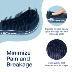 Crave Naturals Glide Thru cone-shaped bristles separate strands softly for less breakage