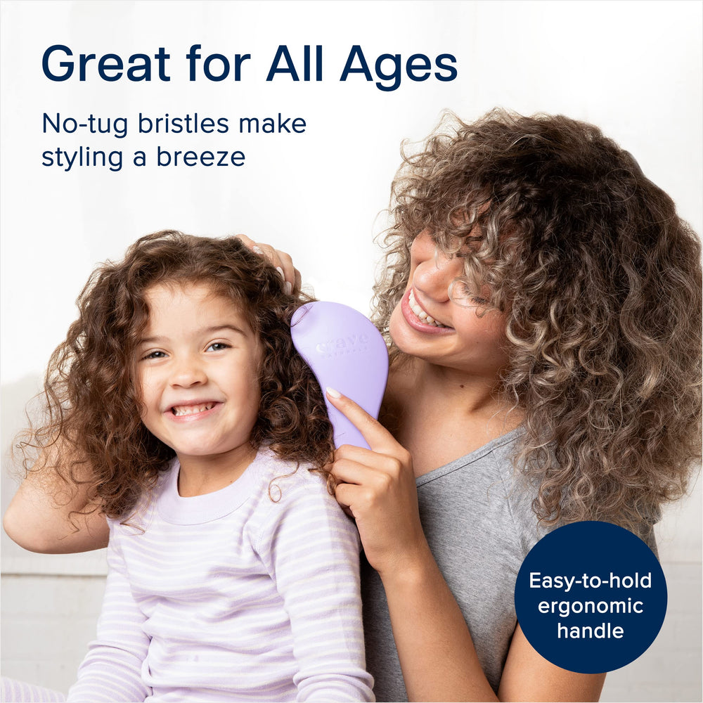 Crave Naturals Glide Thru brush used by adults for comfortable morning routines.