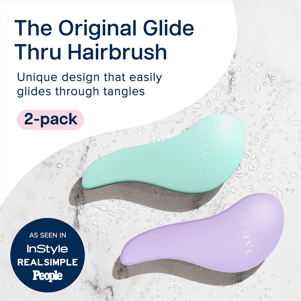 Crave Naturals Glide Thru detangler with ergonomic grip for kids and adults