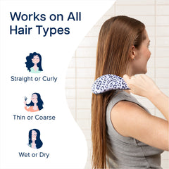 Crave Naturals Glide Thru Detangler Brush used on kids hair for comfortable brushing
