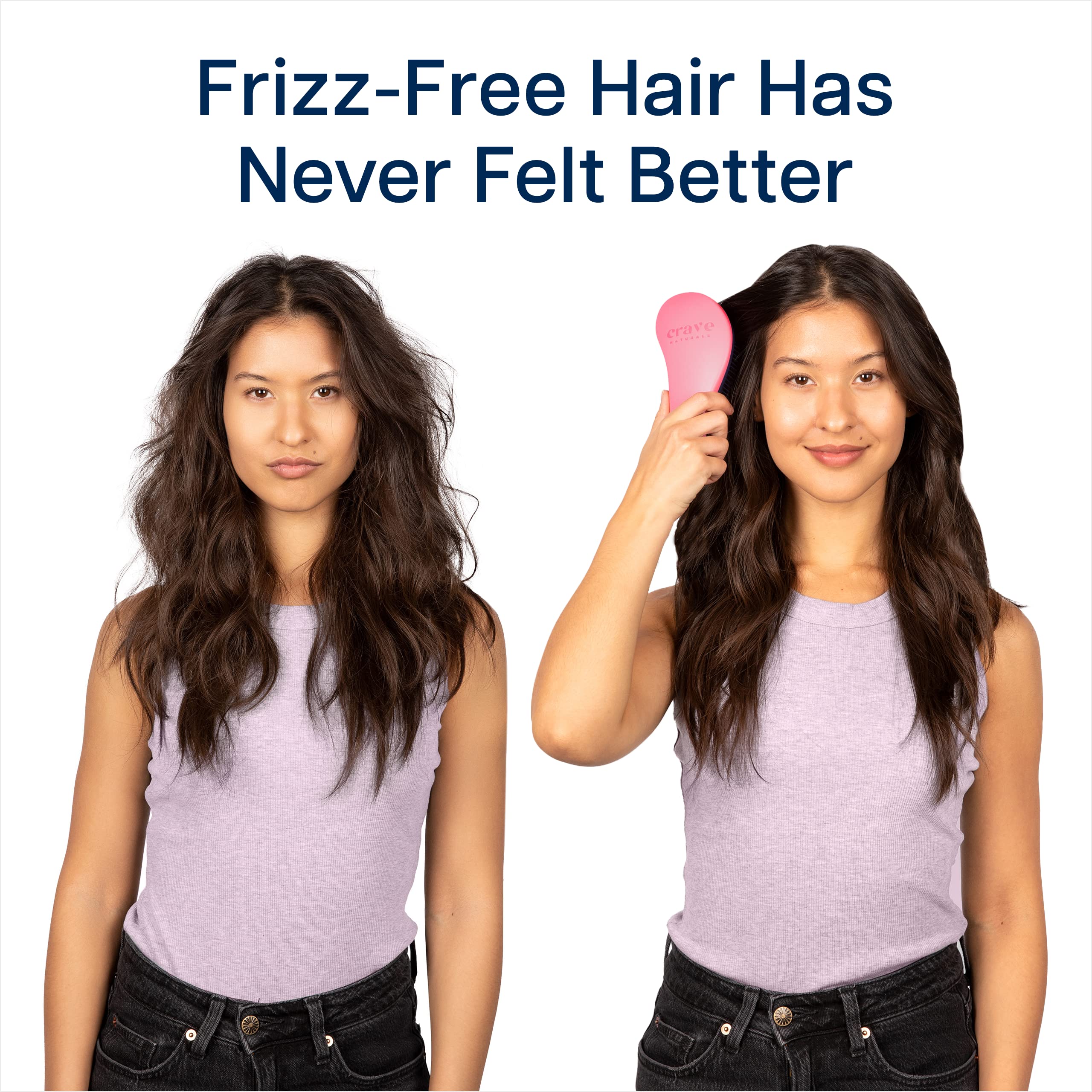 Crave Naturals detangler suitable for kids, teens, and adults with sensitive scalps.