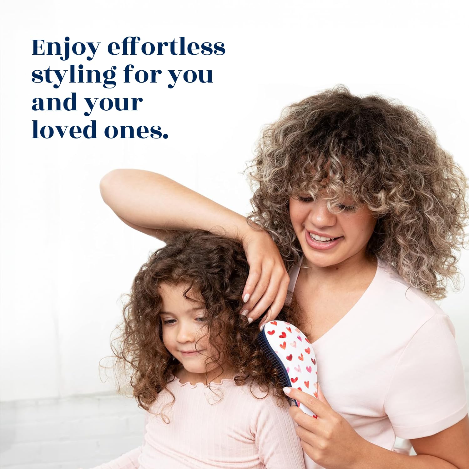 Crave Naturals Glide Thru demonstrates sideways bristle action for gentle detangling.