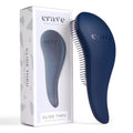 Crave Naturals Glide Thru Hair Brush — Gentle Detangler for Curly, Straight, Wet or Dry Hair | 7.5 x 3 in • Blue
