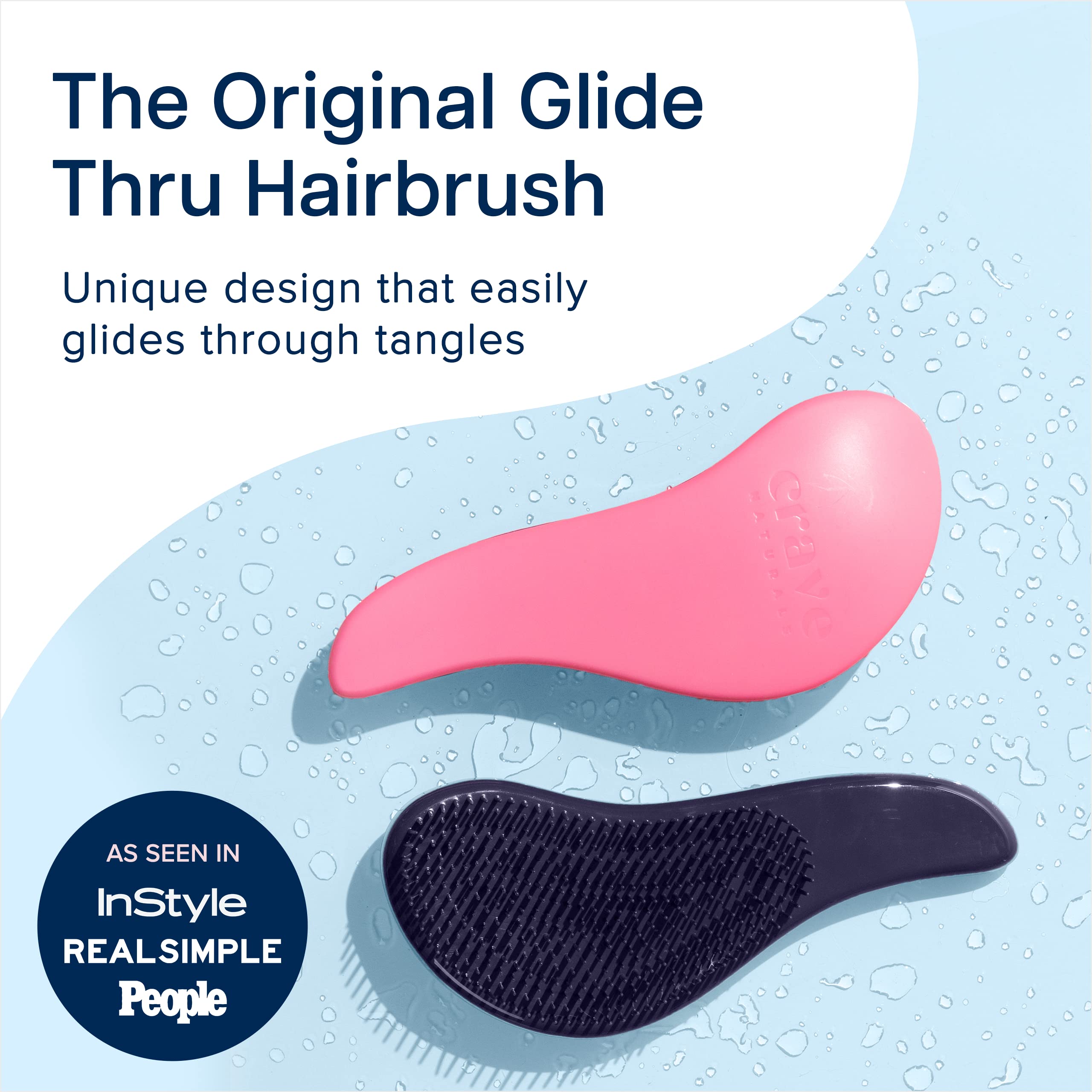 Crave Naturals Glide Thru on wet and dry hair for effortless brushing