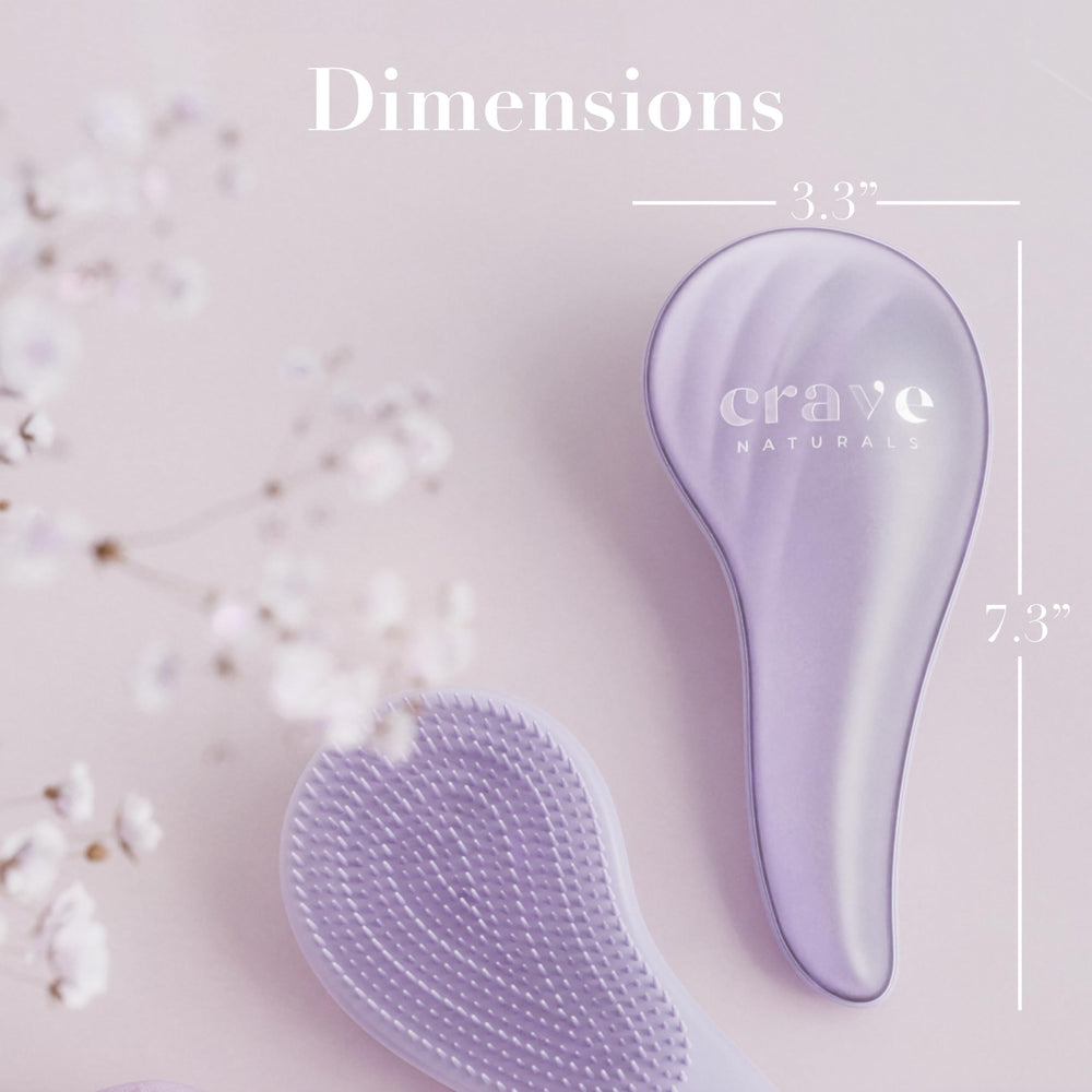 Crave Naturals kid-friendly detangling brush minimizes tears during brushing