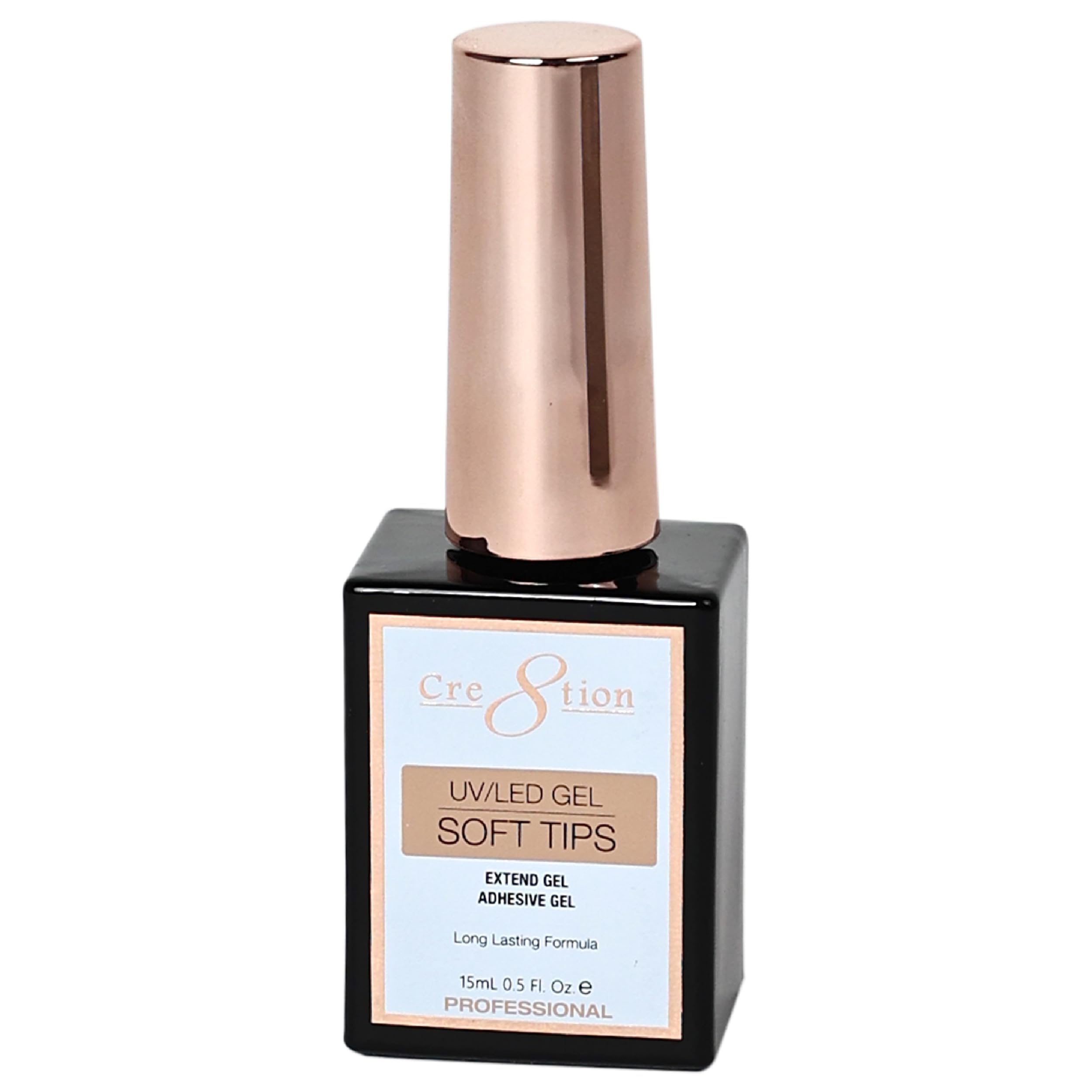 Cre8tion Extend Gel ayuda a fijar tips suaves con adherencia duradera.
