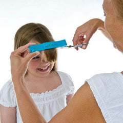 CreaClip bangs clip demonstrating easy clip-slide-cut technique