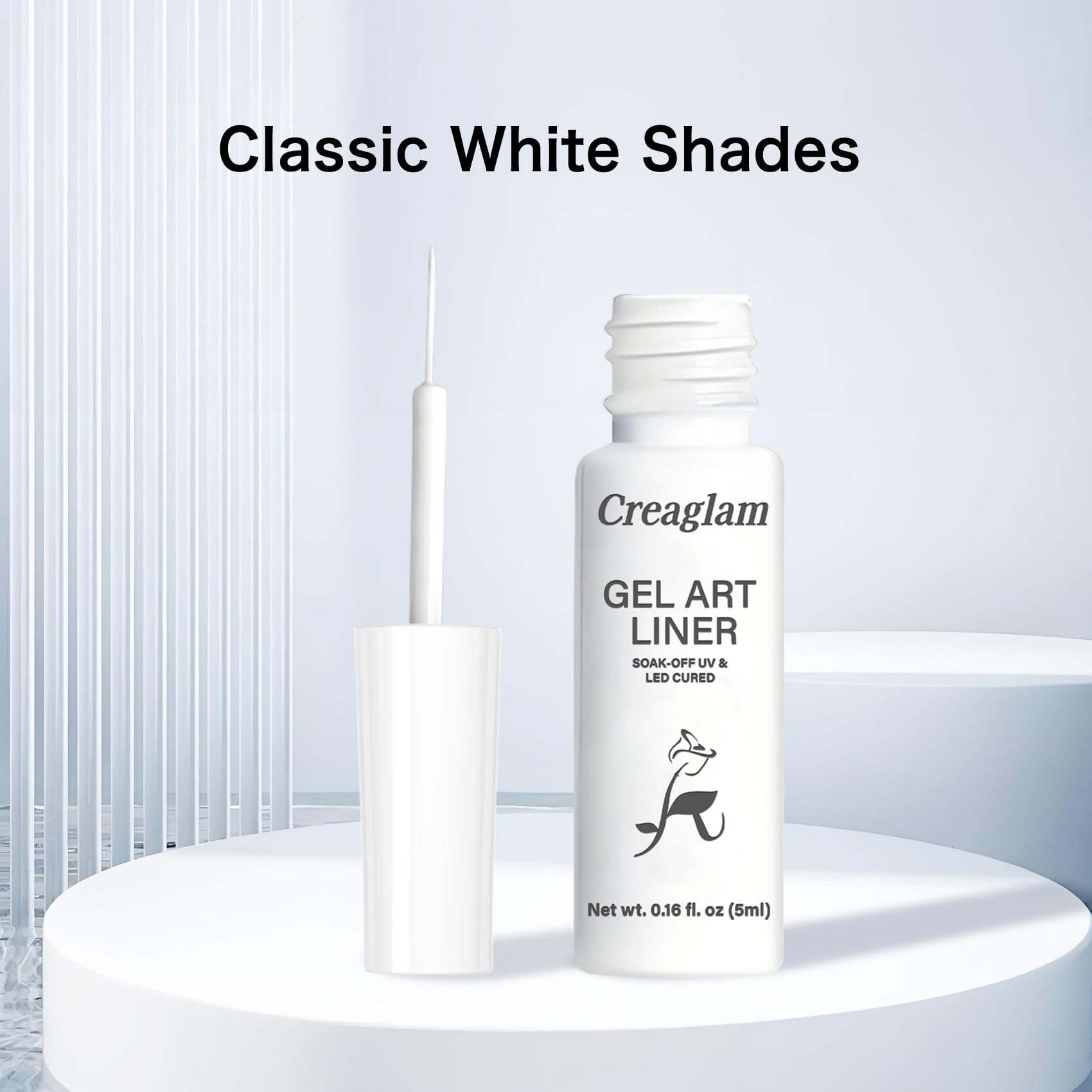 Creaglam Gel Blanco: cobertura opaca y sin transparencia