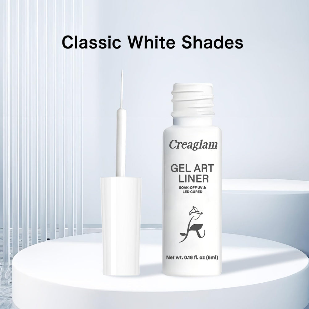 Creaglam Gel Blanco: cobertura opaca y sin transparencia