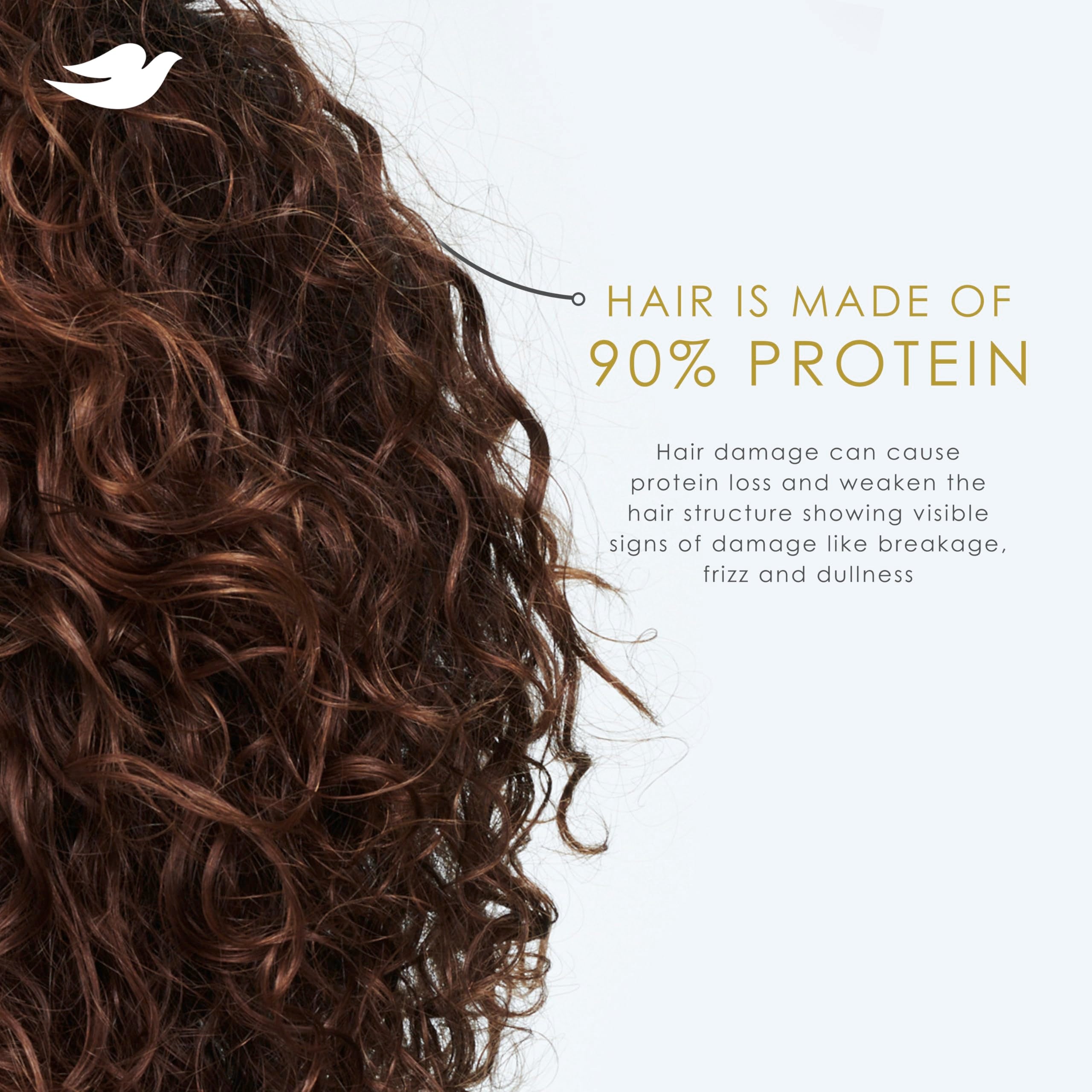Creamy lather on damp hair showing smoothing effect
