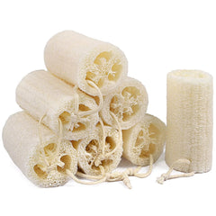 Createjoya lufa natural 5 pulgadas para exfoliar suavemente la piel en la ducha.