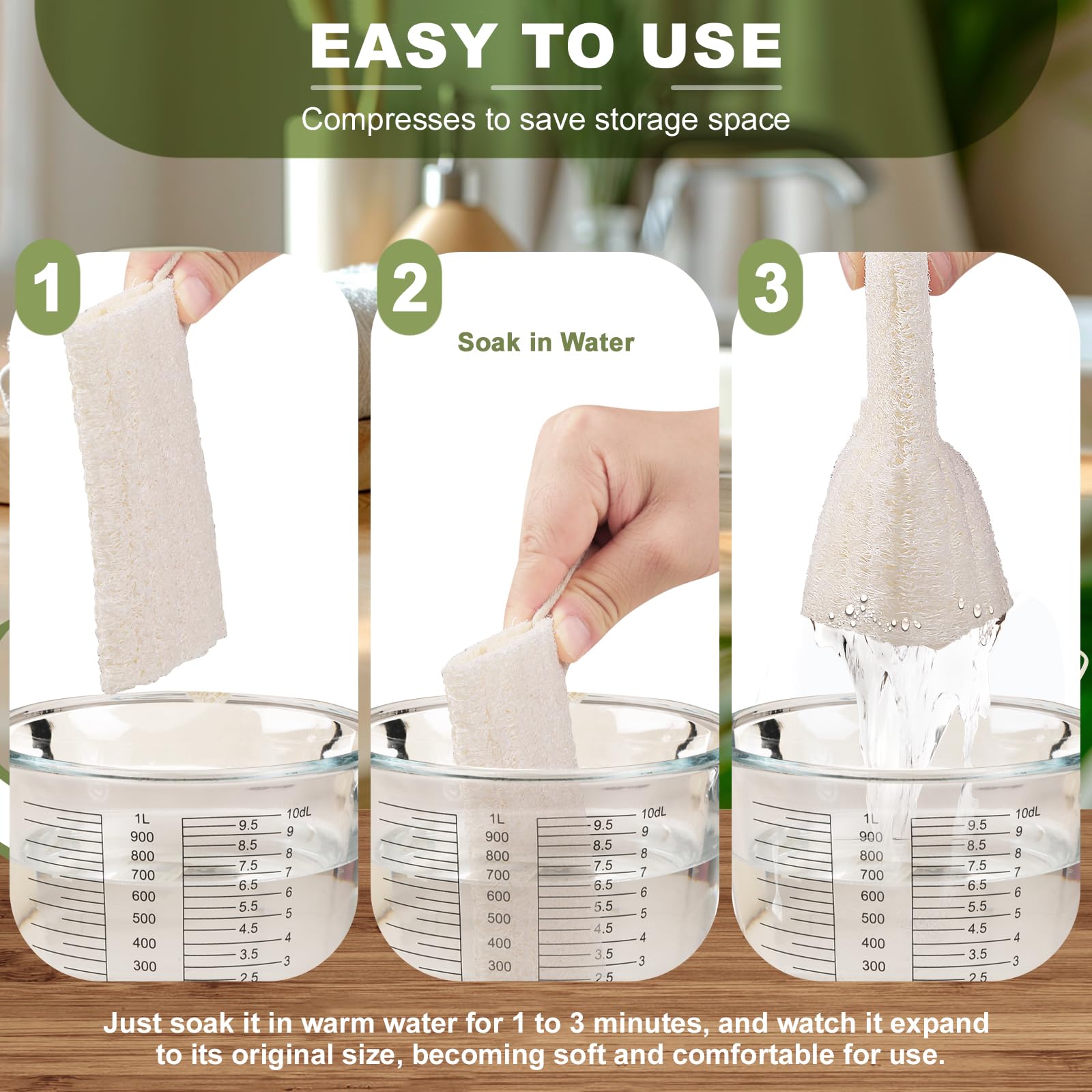 Createjoya lufa paquete 7 unidades, opción ideal para familias y regalos.