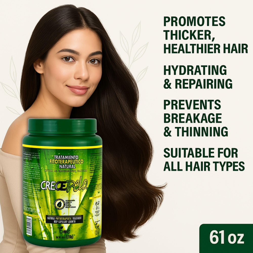 Crece Pelo cabello suave y brillante gracias a la fórmula hidratante.