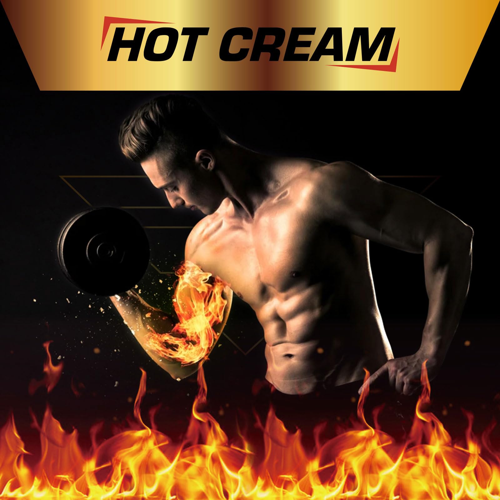 Crema Caliente para Sudor 2Pack, envase detallado, facilita la preparación para sesiones de ejercicio.