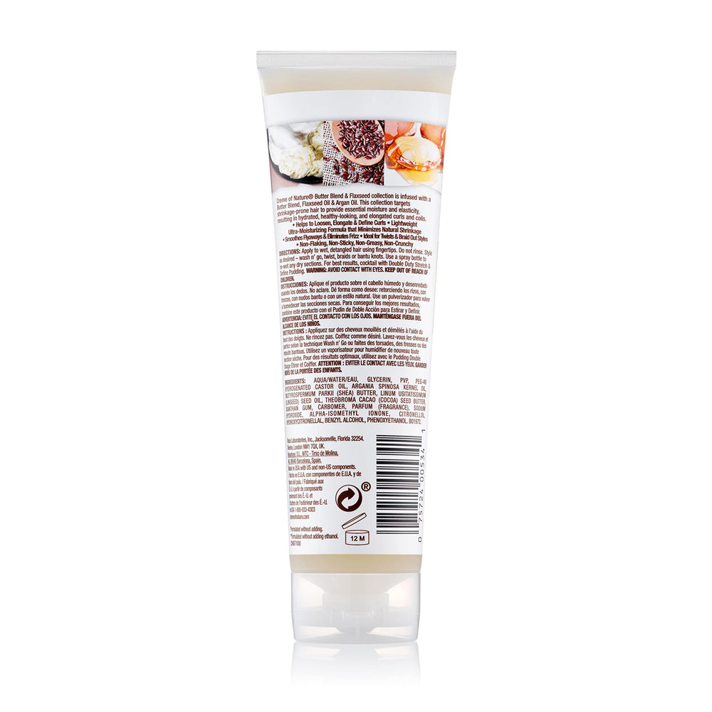 Creme of Nature mezcla manteca-argan-linaza para suavidad y forma natural