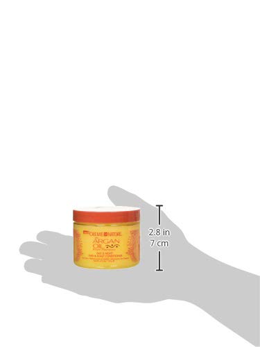Creme of Nature Argan Oil Day & Night on hair showing shine and manageability