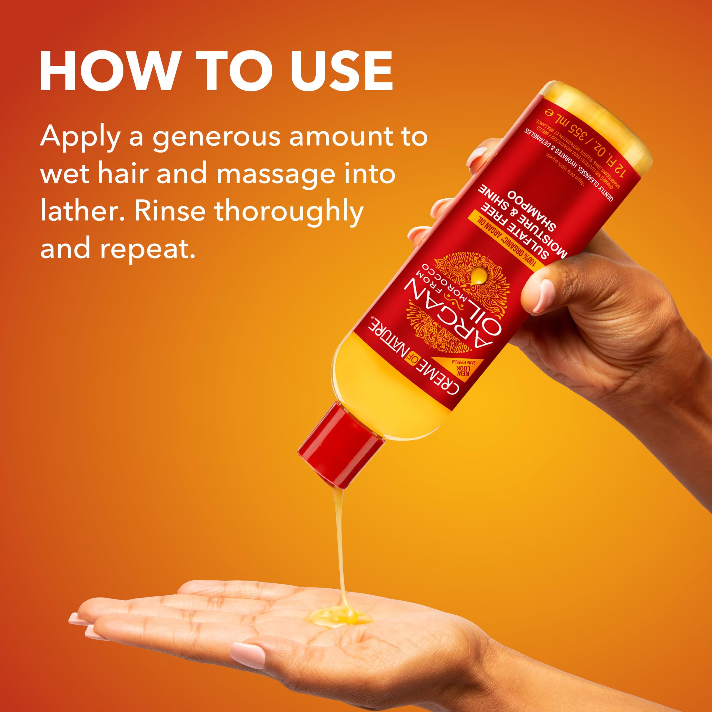 Desenredo fácil con Creme of Nature Argan Oil.