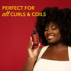 Creme of Nature Argan Oil Treatment, suavidad y textura pulida en cabello seco.