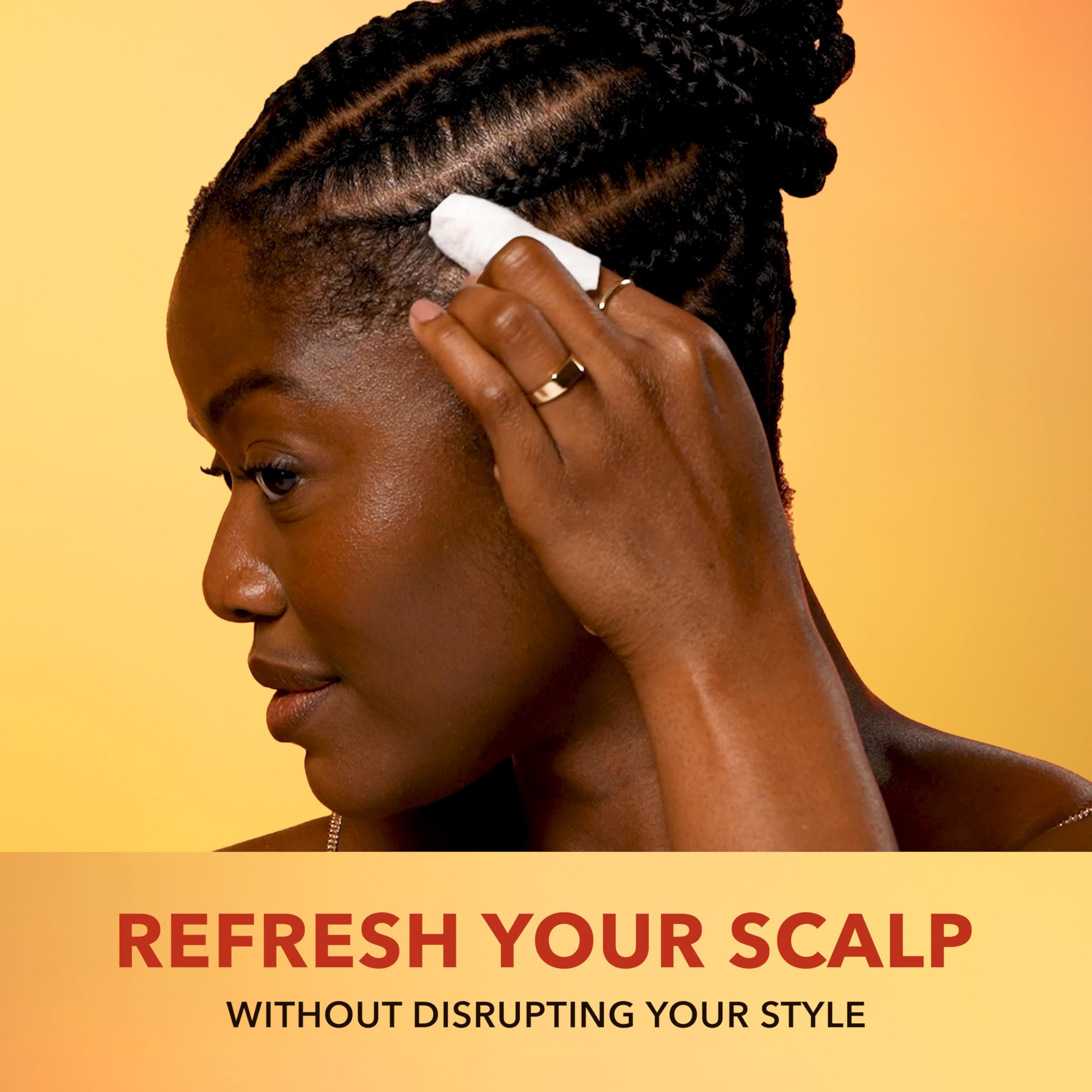 Creme of Nature Argan Oil Scalp Relief Wipes in gym bag for quick refresh