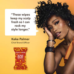 Creme of Nature Argan Oil Scalp Relief Wipes ingredients with argan oil aloe vera witch hazel