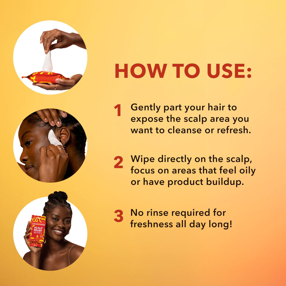 Creme of Nature Argan Oil Scalp Relief Wipes post-workout cooling and moisturizing relief