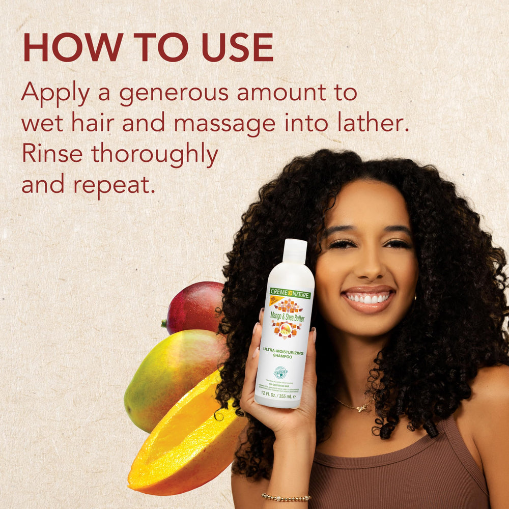 Enjuague deja cabello limpio y listo para acondicionador Mango & Shea.