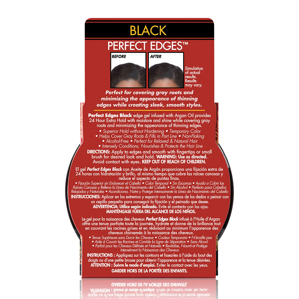Creme of Nature Perfect Edges with Argan Oil provides nourishment and shine.