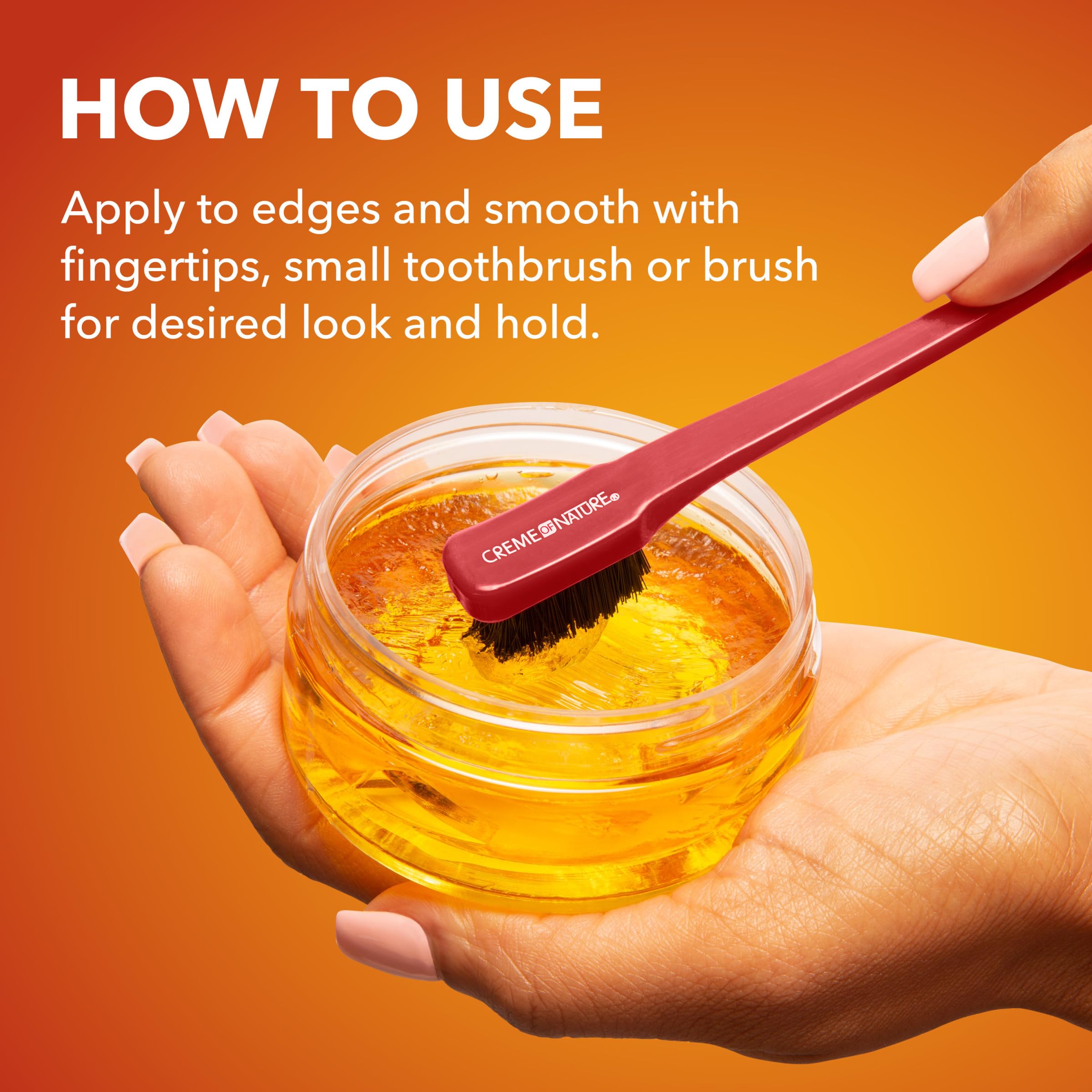 Creme of Nature Perfect Edges non-flaking formula moisturizes edges without residue