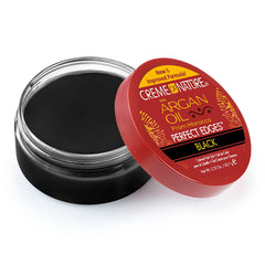 Creme of Nature Perfect Edges tinted black coverage showing gray roots concealment.
