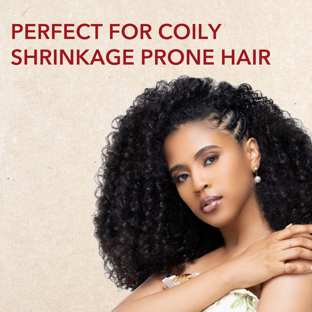Soft definition and manageable curls after cleansing with Creme of Nature.