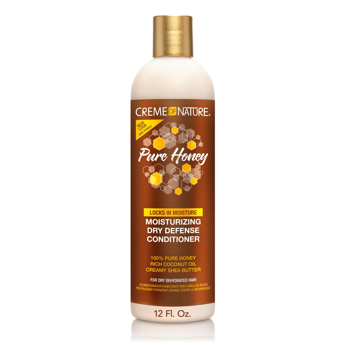 Creme of Nature botella-12oz, hidratación profunda para cabello seco.