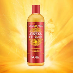 Creme of Nature sulfate-free cleanser bottle emphasizing gentle cleansing for curls.