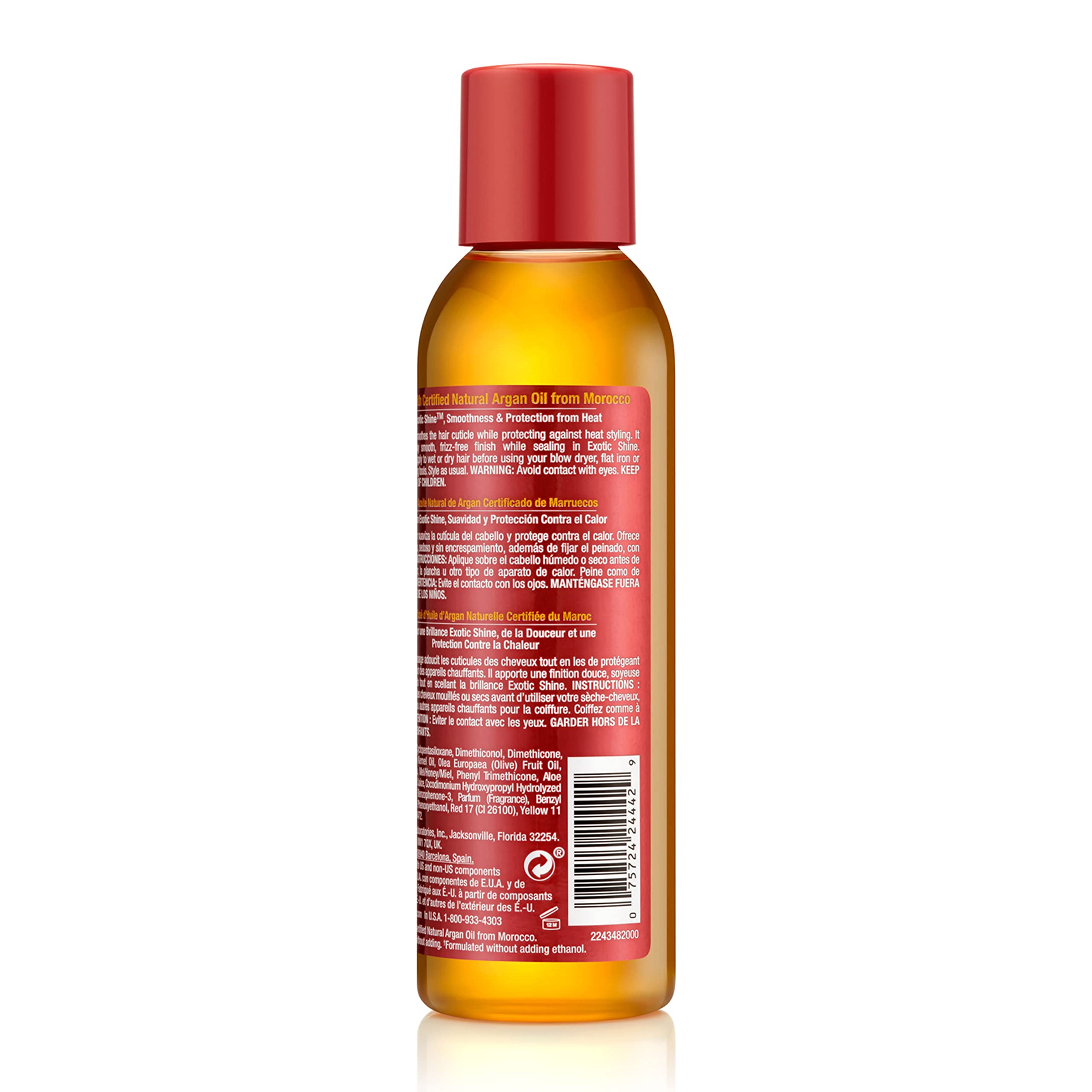 Creme of Nature twist-out definition with protective serum.