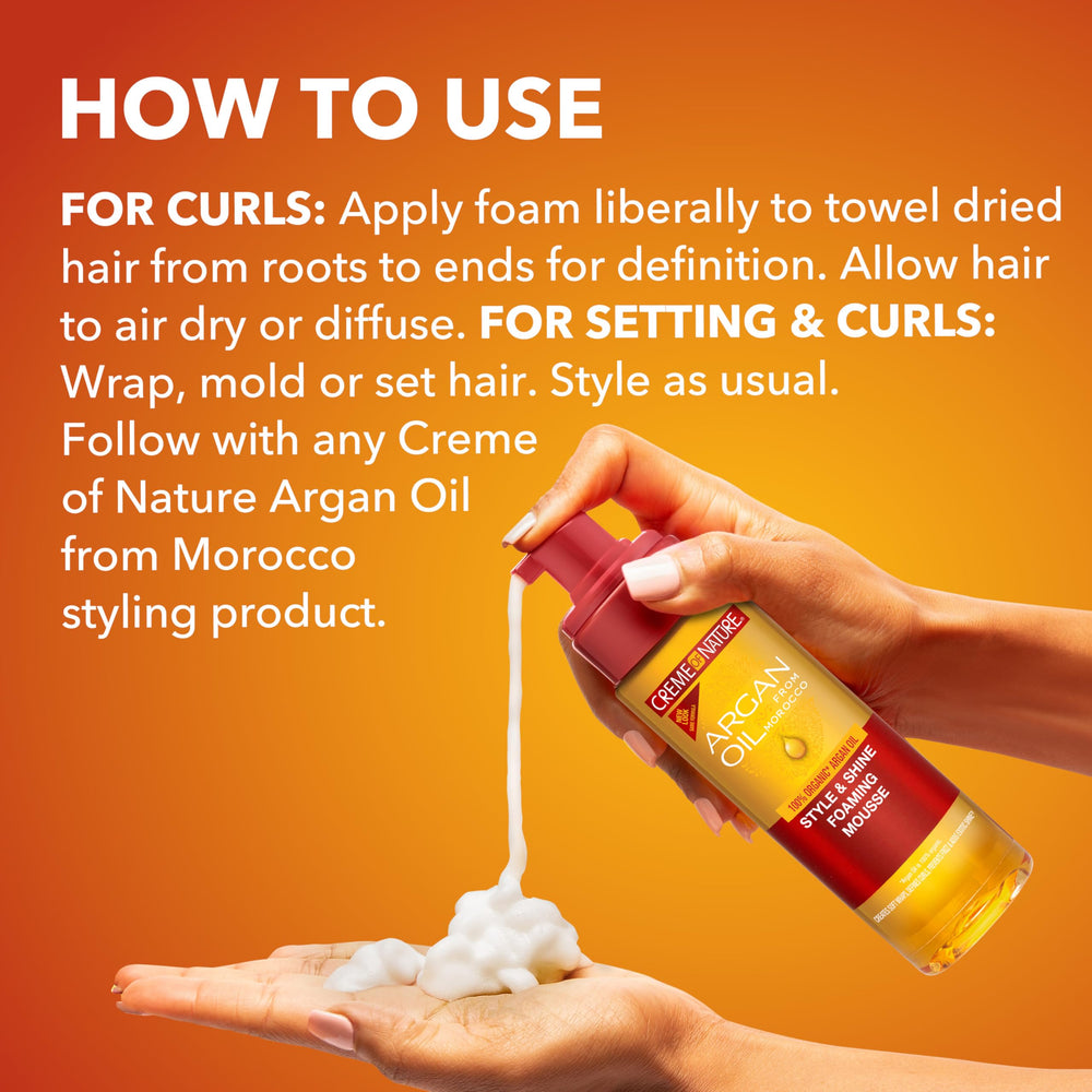 Creme of Nature wrap and flexi-rod styling example for defined curls
